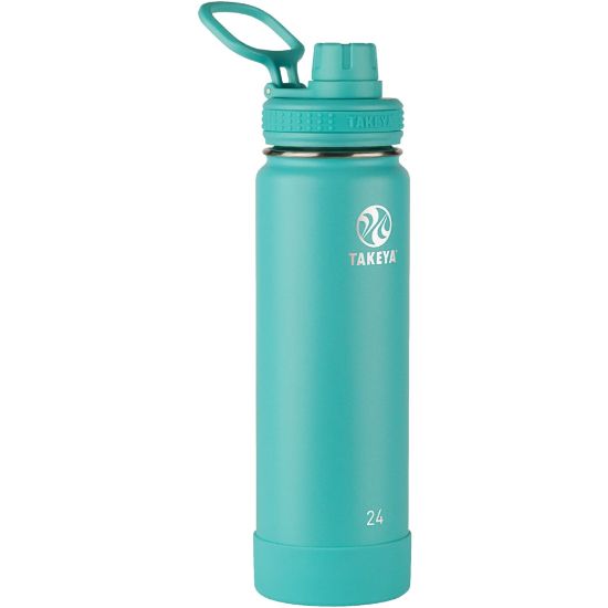 Picture of Takeya Actives Spout Reusable Water Bottle, 24 Oz, Teal