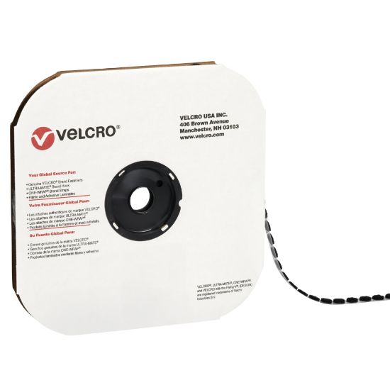 Picture of VELCRO Brand - Loop, 1/2in Dots, Black, Case Of 1,440