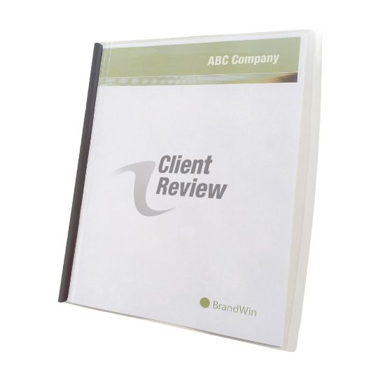 Picture of GBC Slide N Bind Report Covers, 8 1/2in x 11in, Clear, Pack Of 10