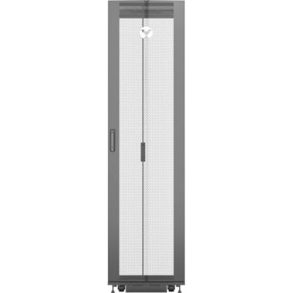 Picture of Vertiv VR Rack - 48U Server Rack Enclosure| 600x1100mm| 19-inch Cabinet with Shock Packaging - Dynamic/Rolling Weight Capacity - 2998.29 lb|Static/Stationary Weight Capacity| 2265mm (H), 600mm (W), 1100mm (D)