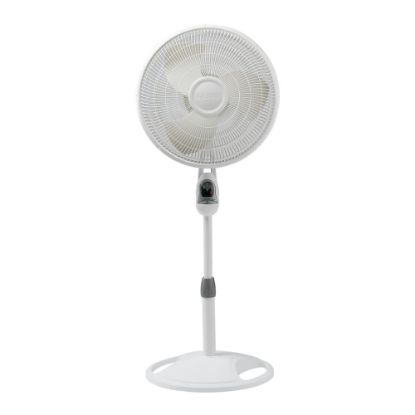 Picture of Lasko 3-Speed Stand Fan with Remote Control, 47inH x 17inW x 18inD, White