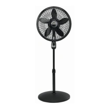 Picture of Lasko Cyclone 18in 3-Speed Pedestal Fan with Remote Control, 53.5inH x 20.5inW x 20.5inD, Black