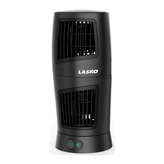 Picture of Lasko Desk Fan - 11.9in Diameter - 3 Speed - Quiet, Oscillating - Black