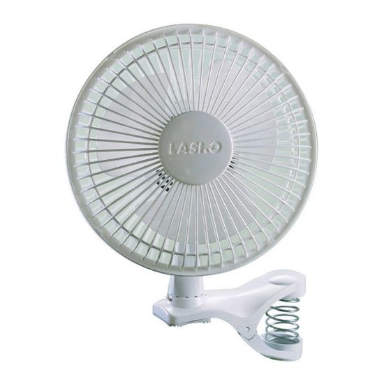 Picture of Lasko 6in 2-Speed Clip Fan, 11.38inH x 6.43inW x 7.87inD, White