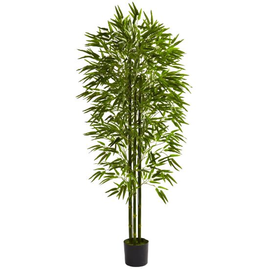 Picture of Nearly Natural Bamboo 72inH Plastic UV Resistant Indoor/Outdoor Tree, 72inH x 33inW x 33inD, Green