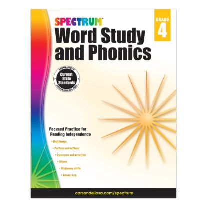 Picture of Carson-Dellosa Spectrum Word Study And Phonics Workbook, Grade 4