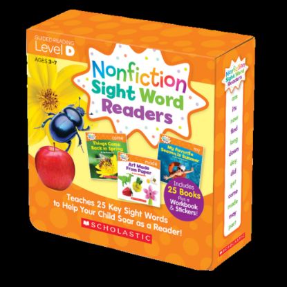 Picture of Scholastic Teacher Resources Nonfiction Sight Word Readers Parent Pack, Level D, Pre-K To 1st Grade