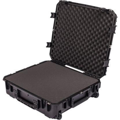 Picture of SKB Cases iSeries Protective Case With Cubed Foam And Wheels, 24inH x 21inW x 7inD, Black