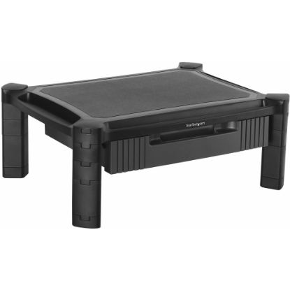 Picture of StarTech.com Adjustable Monitor Riser - Drawer - Monitors up to 32in- Adjustable Height - Monitor Stand - Computer Monitor Riser