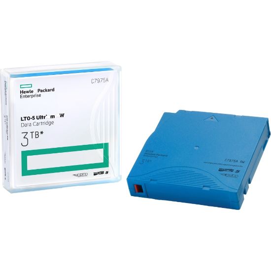 Picture of HPE LTO Ultrium 5 Non-custom Labeled Data Cartridge - LTO-5 - Labeled - 1.50 TB (Native) / 3 TB (Compressed) - 2775.59 ft Tape Length - 20 Pack