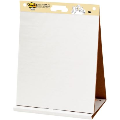 Picture of Post-it Super Sticky Tabletop Easel Pad, 20in x 23in, 1 Pad, 20 Sheets/Pad, Back to School for Classrooms, White