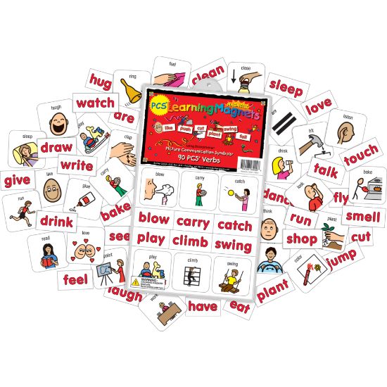 Picture of Barker Creek Magnets, Learning Magnets, PCS Verbs Set, Grades Pre-K+, Pack Of 180