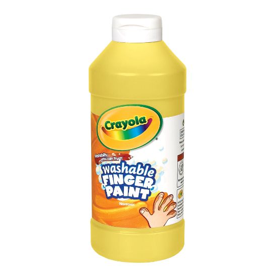 Picture of Crayola Washable Finger Paint, 16 Oz., Yellow