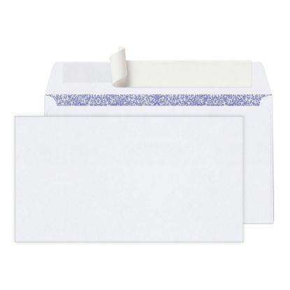 Picture of Office Depot Brand #6 3/4 Security Envelopes, 3-5/8in x 6-1/2in, Clean Seal, White, Box Of 100