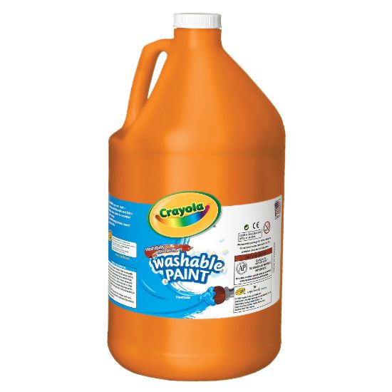 Picture of Crayola Washable Paint, Orange, Gallon