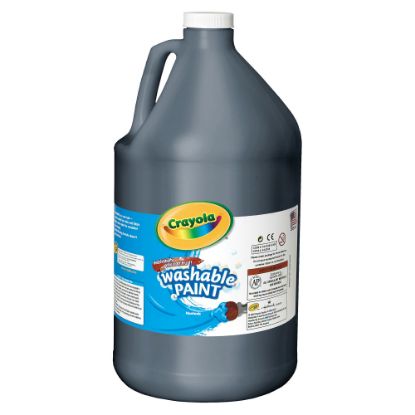 Picture of Crayola Washable Paint, Black, Gallon