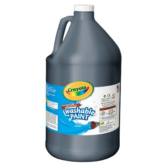 Picture of Crayola Washable Paint, Black, Gallon