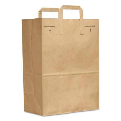 Picture of General Paper Grocery Bags, 1/6 BBL, 70 Lb, 17inH x 12inW x 7inD, Kraft, Pack Of 300 Bags