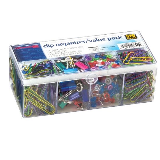 Picture of Officemate Clip Organizer Set, Assorted Colors