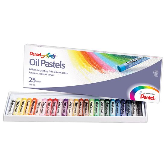 Picture of Pentel Arts Oil Pastels, 25-Color Set