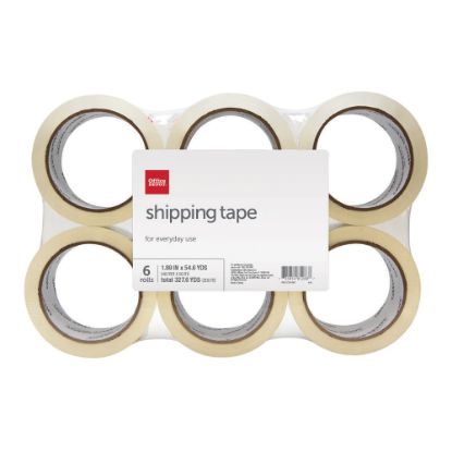 Picture of Office Depot Brand Shipping Packing Tape, 1.89in x 54.6 Yd., Clear, Pack Of 6 Rolls