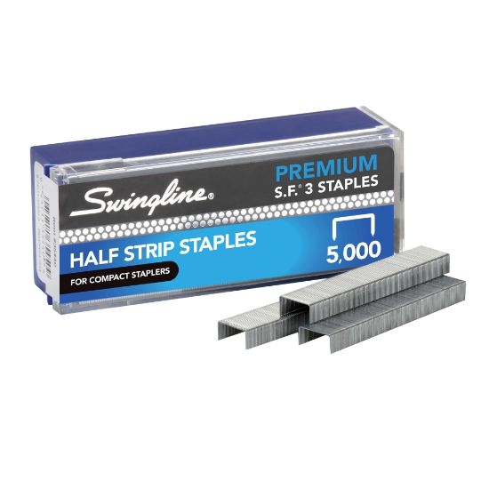 Picture of Swingline S.F. 3 Premium Staples, 1/4in Half Strip, Box Of 5,000