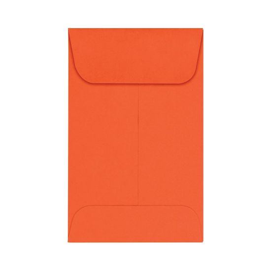 Picture of LUX Coin Envelopes, #1, Gummed Seal, Tangerine, Pack Of 1,000