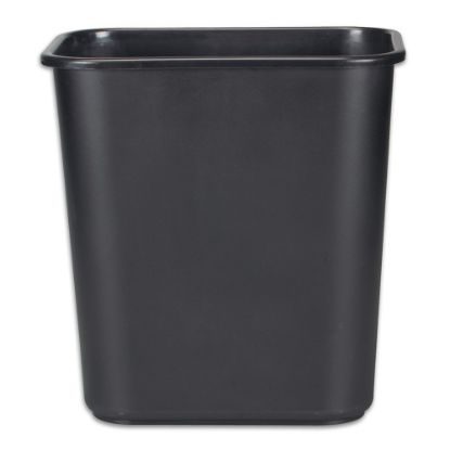 Picture of Rubbermaid Durable Polyethylene Wastebasket, 7 Gallons, Black