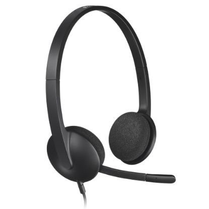 Picture of Logitech H340 USB Headset, Black