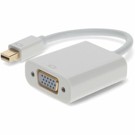 Picture of AddOn Mini-DisplayPort 1.1 Male to VGA Female Black Adapter Which Supports Intel Thunderbolt For Resolution Up to 1920x1200 (WUXGA) - 100% compatible and guaranteed to work