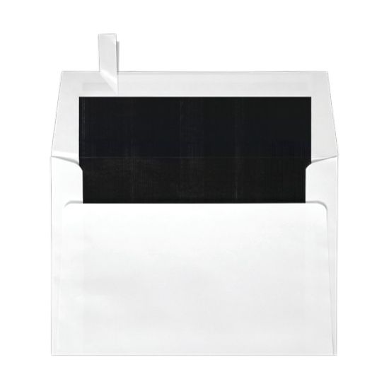 Picture of LUX Square Envelopes, 6 1/2in x 6 1/2in, Self-Adhesive, Black/White, Pack Of 250