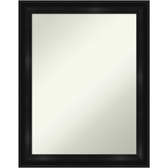 Picture of Amanti Art Narrow Non-Beveled Rectangle Framed Bathroom Wall Mirror, 28in x 22in, Grand Black