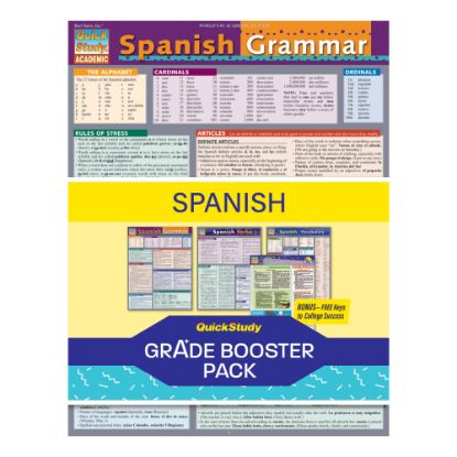 Picture of QuickStudy Grade Booster Pack, Spanish