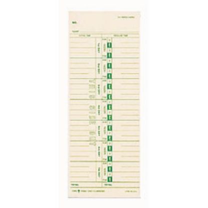 Picture of TOPS Time Cards (Replaces Original Card 10-800292), Numbered Days, 1-Sided, 9in x 3 1/2in, Box Of 500