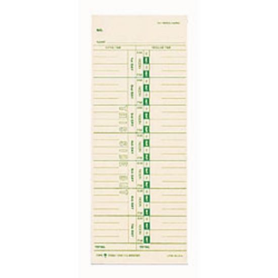 Picture of TOPS Time Cards (Replaces Original Card 10-800292), Numbered Days, 1-Sided, 9in x 3 1/2in, Box Of 500