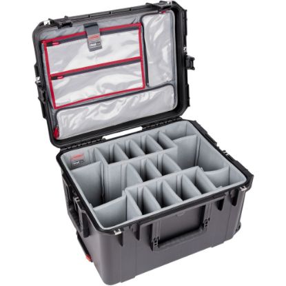 Picture of SKB Cases iSeries Protective Case With Padded Dividers, Lid Divider With Pull Handle And Wheels, 22inH x 17inW x 12-3/4inD