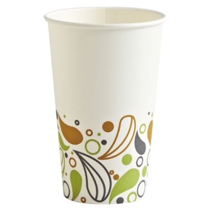 Picture of Boardwalk Deerfield Printed Paper Hot Cups, 16 Oz, Multicolor, 50 Cups Per Pack, Carton of 20 Packs