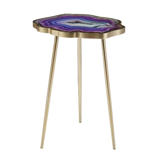 Picture of SEI Furniture Norcova Accent Table, 20inH x 17inW x 14inD, Purple