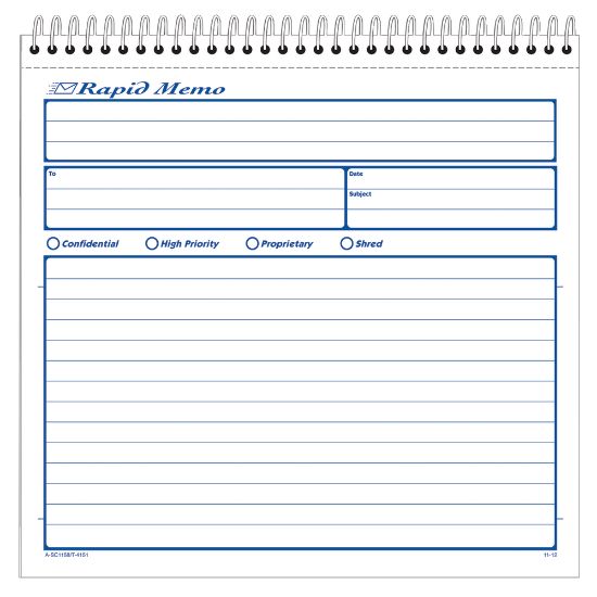 Picture of Adams Rapid Memo Book, 8 1/2in x 8 1/4in, 50 Sheets