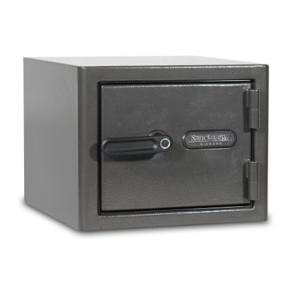 Picture of Sanctuary Diamond Biometric Lock Home/Office Safe, 0.79 Cu. Ft., Dark Grey Hammertone