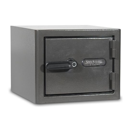 Picture of Sanctuary Diamond Biometric Lock Home/Office Safe, 0.79 Cu. Ft., Dark Grey Hammertone