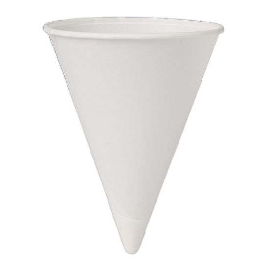 Picture of Solo Cup Paper Cone Water Cups, White, 4 Oz, Bag Of 200 Cups