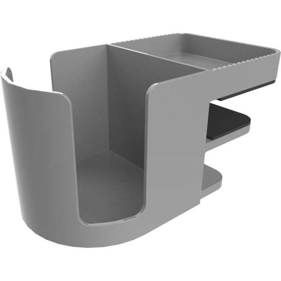 Picture of Deflecto Standing Desk Cup Holder Organizer, Gray