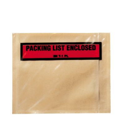 Picture of 3M Top View Packing List Enclosed Envelopes, Orange, Case Of 1,000 Envelopes