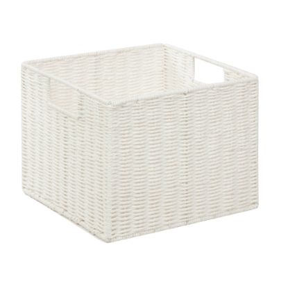 Picture of Honey-Can-Do Paper Rope Storage Crate, Medium Size, White