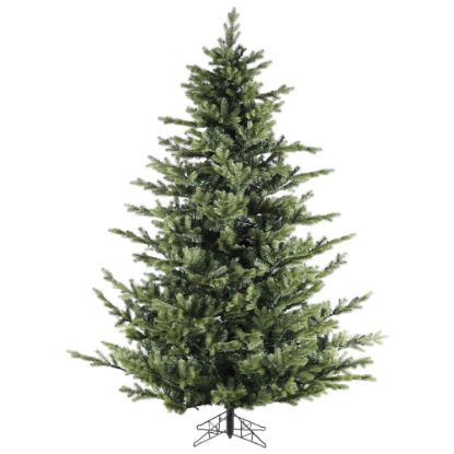 Picture of Fraser Hill Farm 7 1/2ft Foxtail Pine Artificial Christmas Tree, Green/Black