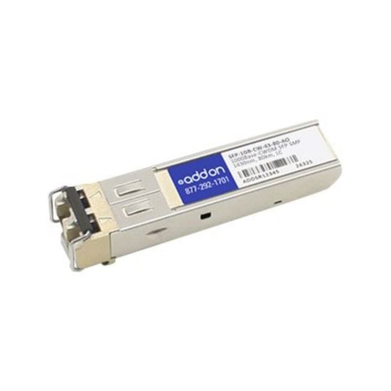 Picture of AddOn - SFP (mini-GBIC) transceiver module - GigE - 1000Base-CWDM - LC single-mode - up to 49.7 miles - 1430 nm - TAA Compliant