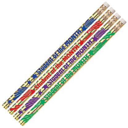 Picture of Musgrave Pencil Co. Motivational Pencils, 2.11 mm, #2 Lead, Student Of The Month, Multicolor, Pack Of 144