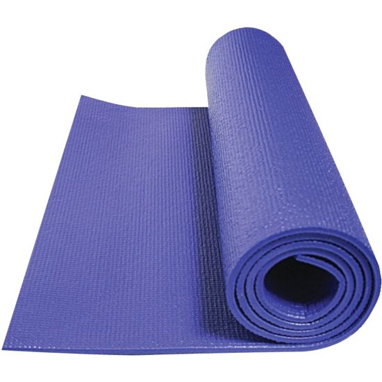 Picture of GoFit Double-Thick Yoga Mat, 0.3inH x 24inW x 68inDm Sapphire Blue