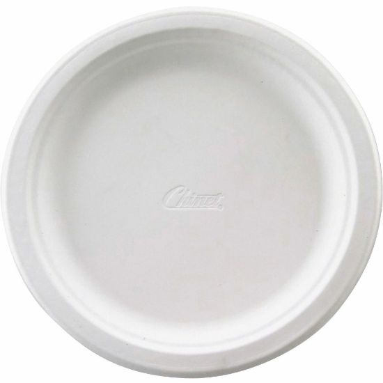 Picture of Chinet Heavy-Duty Paper Plates, 8-3/4in, 100% Recycled, Pack Of 125 Plates